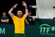 Thompson at the Australia v Belgium - 2025 Davis Cup Qualifiers Second Round: Day 2 - Source: Getty